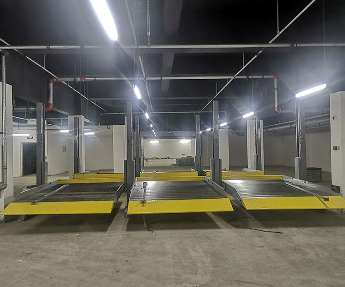 白云区两层简易式机械式停车库安装
