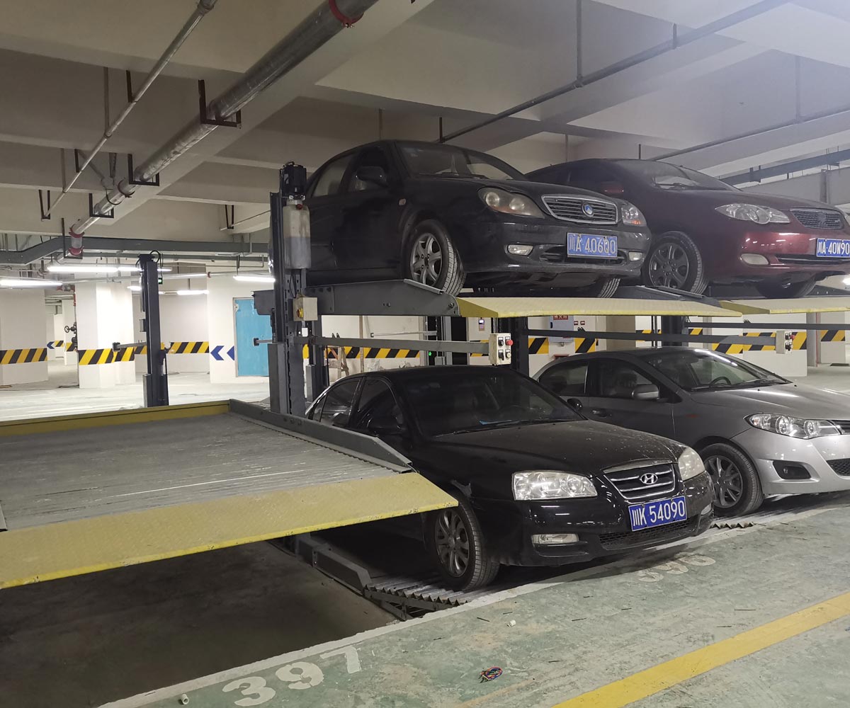 二柱简易升降式立体停车设备 